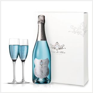 ブラン・ド・ブルー 「Blanc de Bleu(R)」 ペアグラス付ギフトセット